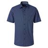 Casa Moda Print Short Sleeve Shirt Blue