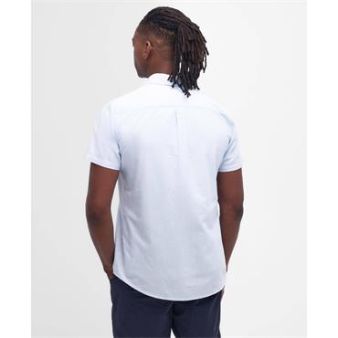 Barbour Striped Oxford Short Sleeve Shirt  Blue
