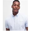 Barbour Striped Oxford Short Sleeve Shirt  Blue