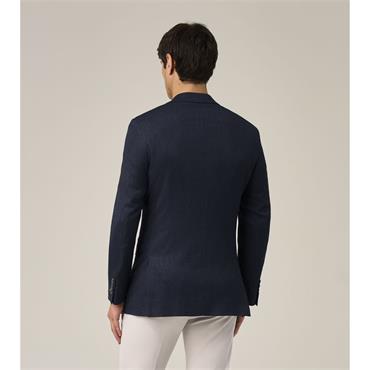 Skopes Cowton Micro-Chk Jacket Navy