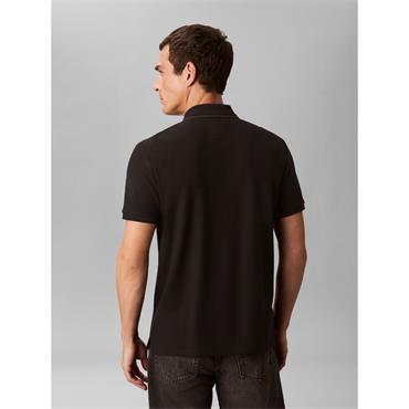 Calvin Klein Refined Pique Tipped Polo Black
