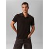 Calvin Klein Refined Pique Tipped Polo Black
