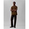 Calvin Klein Refined Pique Tipped Polo Green