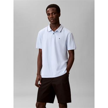 Calvin Klein Refined Pique Tipped Polo Sky