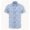 A Fish Named Fred Saling Boats Short Sleeve Shirt Blue