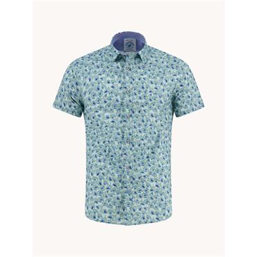 A Fish Named Fred Painting Pallettes Short Sleeve Shirt Thyme