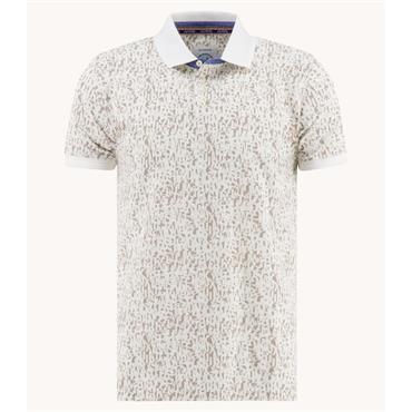 A Fish Named Fred Letters Polo Tee Sand