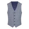 Daniel Grahame Daryl Check Waistcoat Grey
