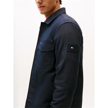 Tommy Hilfiger Cotton Nylon Shirt Jacket Navy