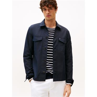 Tommy Hilfiger Cotton Nylon Shirt Jacket Navy