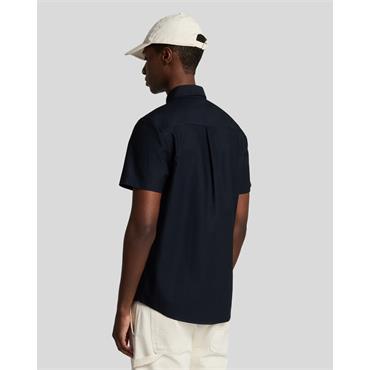 Lyle & Scott Short Sleeve Oxford Shirt Navy