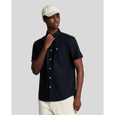 Lyle & Scott Short Sleeve Oxford Shirt Navy