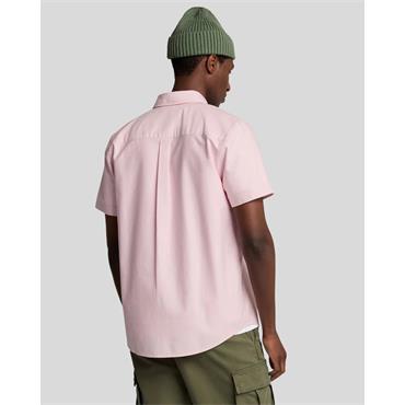 Lyle & Scott Short Sleeve Oxford Shirt Pink