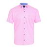 André Barrow Check Short Sleeve Shirt  Pink