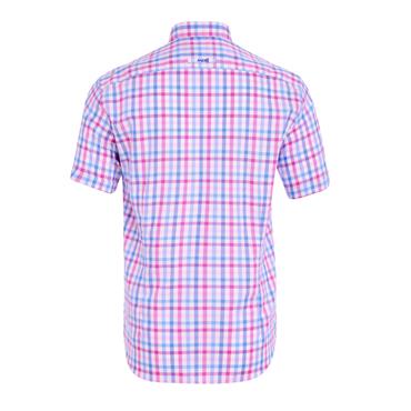 André Dee Short Sleeve Check Shirt Pink