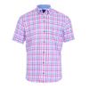 André Dee Short Sleeve Check Shirt Pink