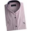 Tom Penn Shirt Sleeve Oxford Stripe Shirt Pink