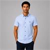 Tom Penn Shirt Sleeve Oxford Stripe Shirt Sky