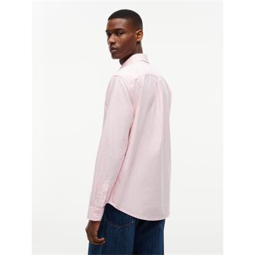 Tommy Jeans Stripe Oxford Shirt Pink
