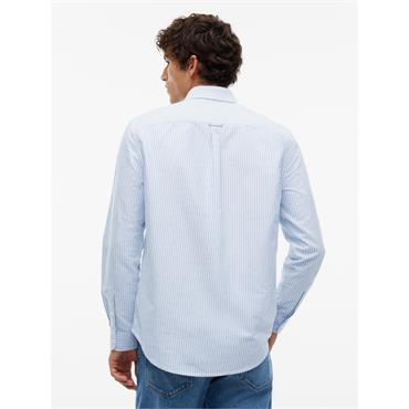 Tommy Jeans Stripe Oxford Shirt Blue Tide