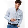 Tommy Jeans Stripe Oxford Shirt Blue Tide