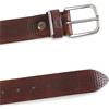 Miguel Bellido Punched Leather Jeans Belt Tan