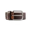 Miguel Bellido Punched Leather Jeans Belt Tan