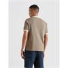 Farah Clement Textured Polo Tee Stone
