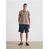 Farah Clement Textured Polo Tee Stone
