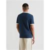 Farah Clement Textured Polo Tee Aegean