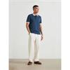 Farah Clement Textured Polo Tee Aegean
