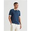 Farah Clement Textured Polo Tee Aegean