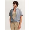 Bugatti Print Short Sleeve Shirt Beige
