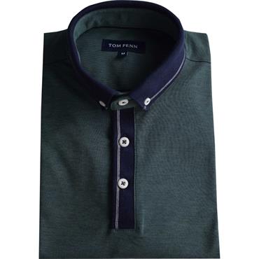 Tom Penn Melange Polo Green