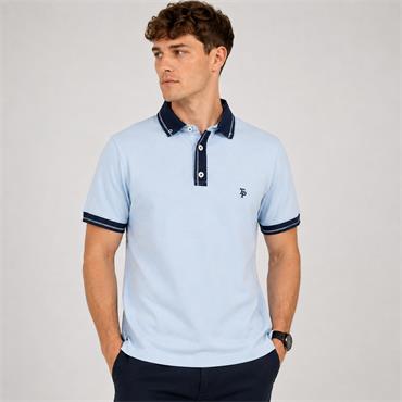 Tom Penn Melange Polo Sky
