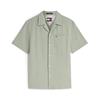 Tommy Jeans Linen Short Sleeve Shirt Olive