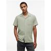 Tommy Jeans Linen Short Sleeve Shirt Olive