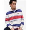 Tommy Jeans Stripe Rugby Shirt Ecru