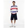 Tommy Jeans Stripe Rugby Shirt Ecru
