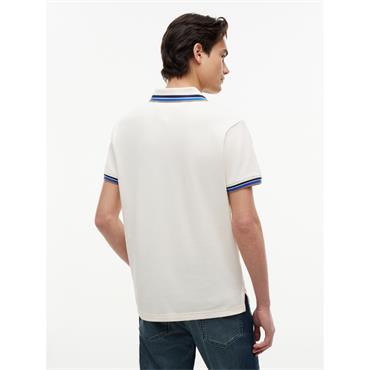 Tommy Hilfiger Contrast Collar Cuff Polo Ivory