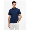 Tommy Hilfiger Micoprint Pique Polo Navy