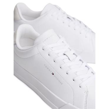 Tommy Hilfiger Court Core Leather Trainer White