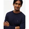 Tommy Hilfiger Classic Cotton Cable Crew Knit Navy