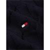 Tommy Hilfiger Classic Cotton Cable Crew Knit Navy