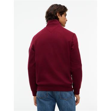 Tommy Hilfiger Essential Fleece 1/4 Zip Burgundy