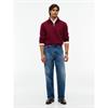 Tommy Hilfiger Essential Fleece 1/4 Zip Burgundy