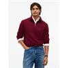 Tommy Hilfiger Essential Fleece 1/4 Zip Burgundy