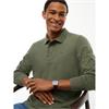 Tommy Jeans Essential Long Sleeve Polo  Green