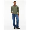 Tommy Jeans Essential Long Sleeve Polo  Green