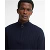 Barbour Herringbone Knittted 1/4 Zip Navy